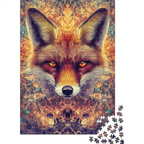 Fuchs 1000 Stück Puzzles Für Erwachsene Stress Abbauen Familien-Puzzlespiel Mit Poster in 1000- Puzzle Lernspiel Spielzeug Geschenk Puzzel 1000pcs (75x50cm) von DHBANEIOK