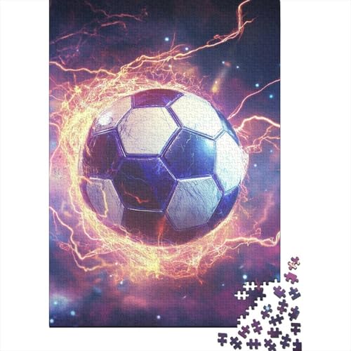 Fußball 1000 Stück Puzzles Für Erwachsene Stress Abbauen Familien-Puzzlespiel Mit Poster in 1000- Puzzle Lernspiel Spielzeug Geschenk Puzzel 1000pcs (75x50cm) von DHBANEIOK