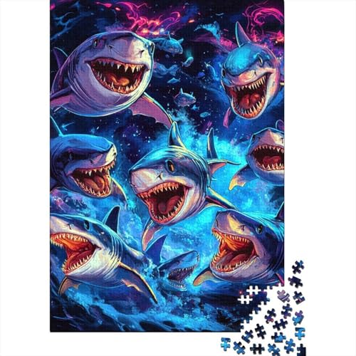 Hai Puzzle 1000 Teile,Puzzle Für Erwachsene, Impossible Puzzle, Geschicklichkeitsspiel Für Die Ganze Familie,Puzzle Farbenfrohes,Puzzle-Geschenk,RaumdekoRatteion Puzzel 1000pcs (75x50cm) von DHBANEIOK