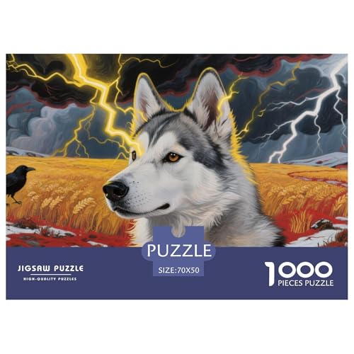 Husky Puzzle 1000 Teile Schwer Puzzle Spielzeug Pädagogisches Spiel Impossible Herausforderung Spielzeug Für Erwachsene Und Kinder Ab 14 Jahren 70x50cm/1000pcs Husky Puzzle 1000 Teile Schwer Puzzle Spielzeug Pädagogisches Spiel Impossible Herausforderung Spielzeug Für Erwachsene Und Kinder Ab 14 Jahren 70x50cm/1000pcs von DHBANEIOK