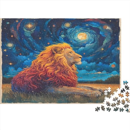 Löwe Puzzle 1000 Teile Puzzle Für Erwachsene Und Kinder Ab 14 Jahren Puzzel 1000pcs (75x50cm) von DHBANEIOK