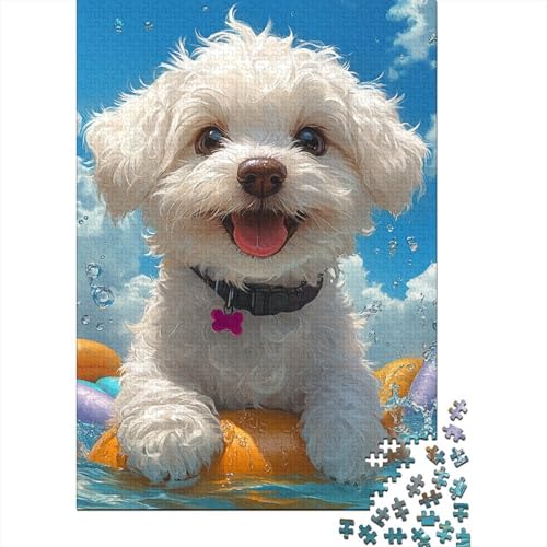 Maltesisch 1000 Stück Puzzles Für Erwachsene Stress Abbauen Familien-Puzzlespiel Mit Poster in 1000- Puzzle Lernspiel Spielzeug Geschenk Puzzel 1000pcs (75x50cm) von DHBANEIOK