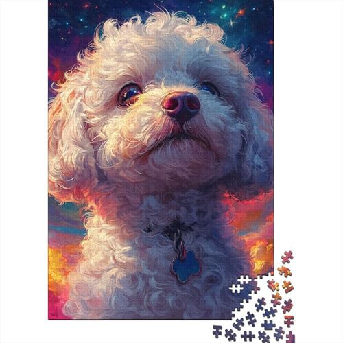 Maltesischr Hund Puzzle 1000 Teile,Puzzle Für Erwachsene, Impossible Puzzle,Puzzle Farbenfrohes Legespiel,Geschicklichkeitsspiel Für Die Ganze Familie Puzzel 1000pcs (75x50cm) von DHBANEIOK