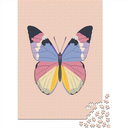 Schmetterling Puzzle 1000 Teile,für Erwachsene, Impossible Puzzle,farbenfrohes Legespiel,GesKükenlichkeitsspiel Für Die Ganze Familie,Erwachsenenpuzzle Puzzel 1000pcs (75x50cm) von DHBANEIOK