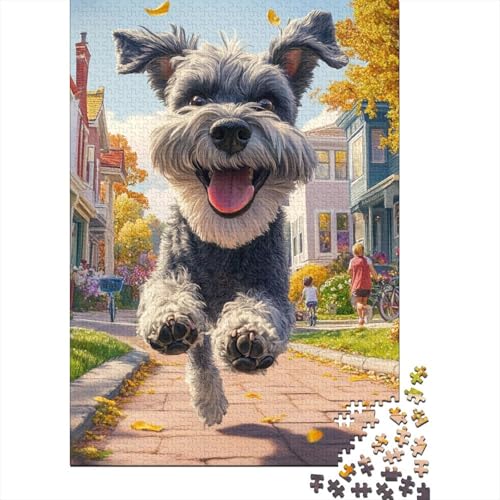 Schnauzer Puzzle 1000 Teile,Puzzle Für Erwachsene, Impossible Puzzle, Geschicklichkeitsspiel Für Die Ganze Familie,Puzzle Farbenfrohes,Puzzle-Geschenk,RaumdekoRatteion Puzzel 1000pcs (75x50cm) von DHBANEIOK