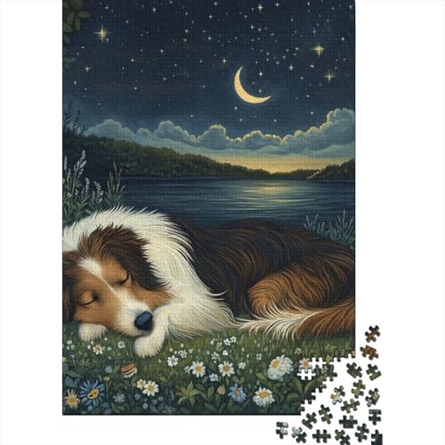 Shetland Sheepdog Puzzle 1000 Teile,Puzzle Für Erwachsene, Impossible Puzzle, Geschicklichkeitsspiel Für Die Ganze Familie,Puzzle Farbenfrohes,Puzzle-Geschenk,RaumdekoRatteion Puzzel 1000pcs (75x50cm) von DHBANEIOK