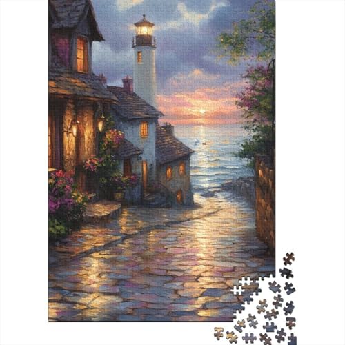 Sonnenuntergang im Hafen Puzzle 1000 Teile,Puzzle Für Erwachsene, Impossible Puzzle,Puzzle Farbenfrohes Legespiel,Geschicklichkeitsspiel Für Die Ganze Familie Puzzel 1000pcs (75x50cm) von DHBANEIOK