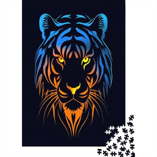 Tiger Puzzle 1000 Teile Für Erwachsene Und Kinder Ab 14 Jahrenfür Stressabbauer Puzzlespiel Erwachsenen Puzzlespiel Puzzel 1000pcs (75x50cm) von DHBANEIOK