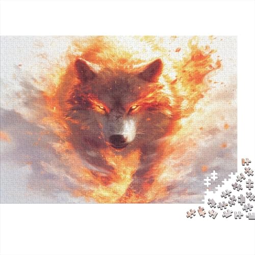 Wolf Puzzlespiel 1000 Teile Puzzle Für Erwachsene Und Kinder Ab 14 Jahren, Puzzle Erwachsenen Puzzlespi Puzzel 1000pcs (75x50cm) von DHBANEIOK