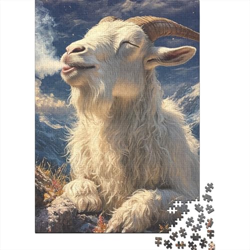 Ziege Puzzle 1000 Teile,Puzzle Für Erwachsene, Impossible Puzzle, Geschicklichkeitsspiel Für Die Ganze Familie,Puzzle Farbenfrohes,Puzzle-Geschenk,RaumdekoRatteion Puzzel 1000pcs (75x50cm) von DHBANEIOK