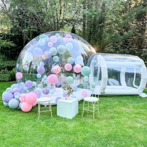 Transparentes Außenzelt, Gartenkuppel-Blasenzelt, großes aufblasbares Heimzelt für Outdoor-Indoor-Camping, Sternenbeobachtung, Party, Hochzeit, transparentes aufblasbares Blasenzelt für den Hinterho von DHJKCBH