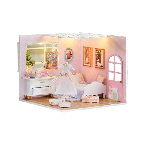 3D Building Model Kit My Small Scene Miniature Wooden Toy Model Miniature Cover With Mini Dust With to live models mini kit building house miniature kits guest guest kit t houses japanese hou von DHliIQQ