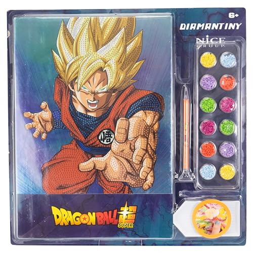 DIAMANTINY Dragon Ball, Battle Goku - Mosaik-Set mit 3D-Edelsteinen, 1 Bild von DIAMANTINY