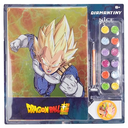 DIAMANTINY Dragon Ball, Battle Vegeta - Mosaik-Set mit 3D-Edelsteinen, 1 Bild von DIAMANTINY