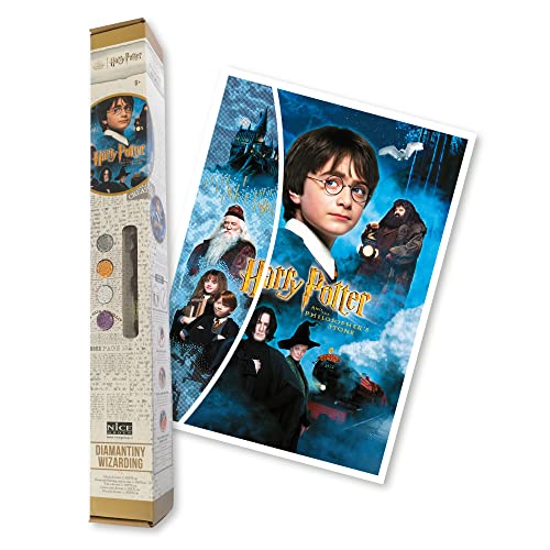 DIAMANTINY Harry Potter – Wizarding Art Big Der Stein der Weisen – Bastelset Mosaik Crystal Art Diamond Painting 1 Leinwand 50 x 70 cm, mehrfarbig 21053 von DIAMANTINY