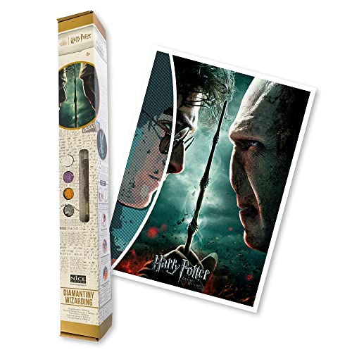 DIAMANTINY Harry Potter – Wizarding Art Big Die Heiligtümer des Todes – Mosaik-Kit, Aktivität Crystal Art, Diamond Painting, 1 Leinwand, 50 x 70 cm, mehrfarbig, 21052 von DIAMANTINY