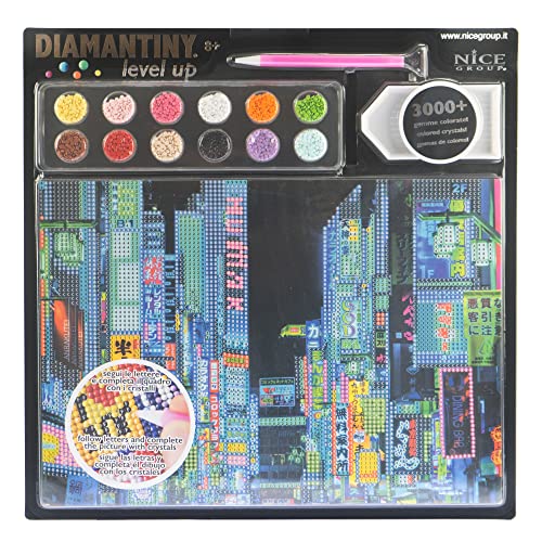 DIAMANTINY Level Up - City Aktivitäten Crystal Art, Diamond Painting Kit, Tokyo von DIAMANTINY