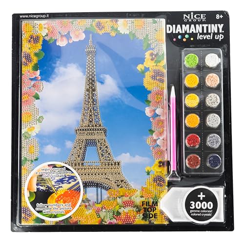 DIAMANTINY Level Up – Landscape – Nice Group Creative Art, Diamond Painting Kit, Eiffelturm von DIAMANTINY