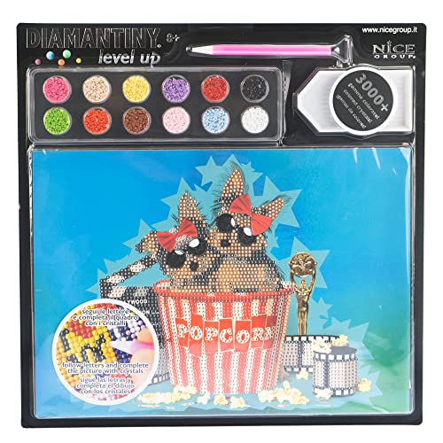 DIAMANTINY Level Up - Pets - Crystal Art, Diamond Painting Kit, Hollywood von DIAMANTINY