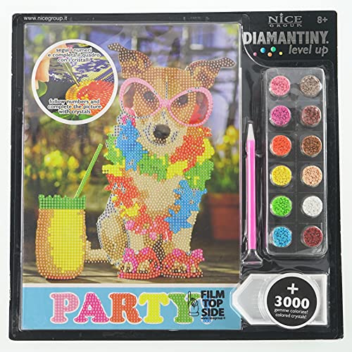 DIAMANTINY Level Up – Pets – Nice Group Creative Art Diamond Painting Kit – Malerei Pets Party von DIAMANTINY