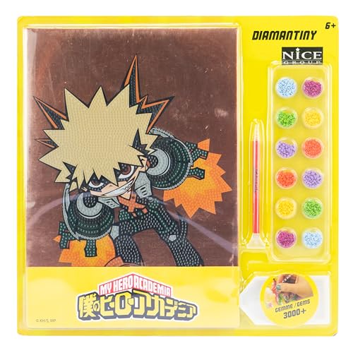 DIAMANTINY - My Hero Academy Action - Kit für Mosaik, Crystal Art, Diamond Painting, 1 Bild A4, Bakugo von DIAMANTINY