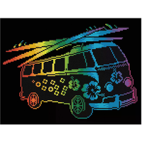 DIAMOND DOTZ® 2591509 Diamond Painting Flower Power Bus von DIAMOND DOTZ®