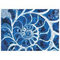 DIAMOND DOTZ® 2591517 Original Diamond Painting Blaue Nautilus 51,5 x 37 cm von DIAMOND DOTZ®