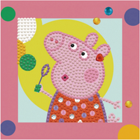 DIAMOND DOTZ® 2593298 Diamond Painting Peppa Pig Seifenblasen, 16,6 x 20 cm von DIAMOND DOTZ®