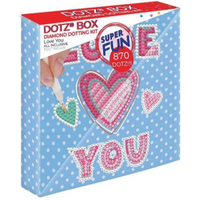 DIAMOND DOTZ® DBX.001 DOTZ® Box Original Diamond Painting LOVE YOU 15 x 15 cm von DIAMOND DOTZ®