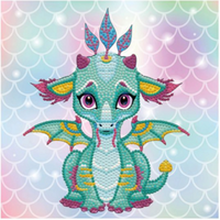 DIAMOND DOTZ® DBX.010 Original Diamond Painting Ariel the Baby Dragon 22 x 22 cm von DIAMOND DOTZ®