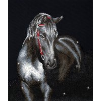 DIAMOND DOTZ® DD10.012 Original Diamond Painting Midnight Stallion 53 x 42 cm von DIAMOND DOTZ®