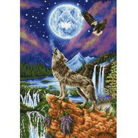 DIAMOND DOTZ® DD12.028 Original Diamond Painting Set Mystic Wolf 47 x 67 cm von DIAMOND DOTZ®