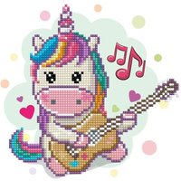 DIAMOND DOTZ® DD3.034 Original Diamond Painting Set Einhorn Music fills my heart 23 x 23 cm von DIAMOND DOTZ®