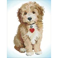 DIAMOND DOTZ® DD6.007 Original Diamond Painting Hund Lovely Boy“ 32 x 42 cm von DIAMOND DOTZ®