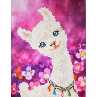 DIAMOND DOTZ® DD7.018 Original Diamond Painting Lulu Llama“ 32 x 42 cm von DIAMOND DOTZ®