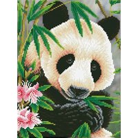 DIAMOND DOTZ® DD7.040 Original Diamond Painting Panda Prince“ 30 x 40 cm von DIAMOND DOTZ®