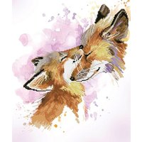 DIAMOND DOTZ® DD8.013 Original Diamond Painting Fox Bliss“ 42 x 50 cm von DIAMOND DOTZ®