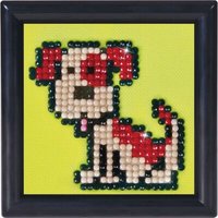 DIAMOND DOTZ® DDS.018F Original Diamond Painting Hund Fido 7 x 7 cm mit Rahmen von DIAMOND DOTZ®