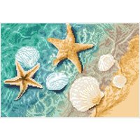 DIAMOND DOTZ® DQ8.003 Squares Original Diamond Painting Crystal Shore“ 41 x 28 cm von DIAMOND DOTZ®