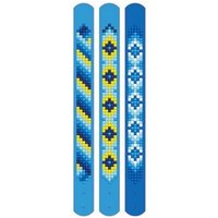 DIAMOND DOTZ® DTZ11.007 DOTZIES® Original Diamond Painting Armbänder Set „Blau“ 3 Stück 21 x 2 cm von DIAMOND DOTZ®