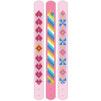 DIAMOND DOTZ® DTZ11.008 DOTZIES® Original Diamond Painting Armbänder Set „Pink“ 3 Stück 21 x 2 cm von DIAMOND DOTZ®