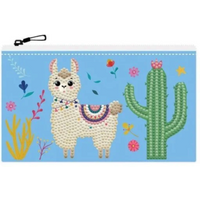 DIAMOND DOTZ® DTZ14.007 DOTZIES® Original Diamond Painting Mäppchen „Llama Party“ 21,5 x 14 cm von DIAMOND DOTZ®