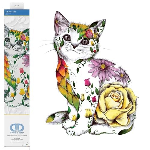 Diamond Dotz DD13-021 Blumenk�tzchen, ca. 55 x 78 cm gro�, Diamond Painting, Malen mit Diamanten, funkelndes Bild zum Selbstgestalten, f�r Kinder und Erwachsene von DIAMOND DOTZ