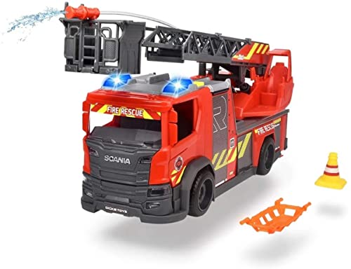 Dickie Scania Rosenbauer SOS Fire Rescue Lichter und Klänge 35 cm, 3 Jahre, 203716017038 von Dickie Toys