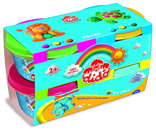 Didò – , magisch, selbsthärtende – Lot de 4 Blumentopf aus 100 g – gelb/blau/rosa/grün Didò – , magisch, selbsthärtende – Lot de 4 Blumentopf aus 100 g – gelb/blau/rosa/grün von DIDO'