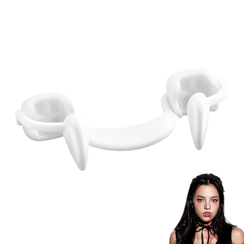 1 Stück Halloween Vampirzähne, Vampir Zähne, Wiederverwendbare Einziehbare Vampirzähne, Vampirzähne Reißzähne, für Kinder, Erwachsene, Halloween, Rollenspiele, Karneval 1 Stück Halloween Vampirzähne, Vampir Zähne, Wiederverwendbare Einziehbare Vampirzähne, Vampirzähne Reißzähne, für Kinder, Erwachsene, Halloween, Rollenspiele, Karneval von DIELIANHUA