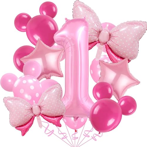 20 PCS Geburtstagsdeko 1 Jahr, 1 Jahr Geburtstag Mädchen, Luftballon 1. Geburtstags, Deko 1. Geburtstags Mädchen, Geeignet für Mädchengeburtstagspartys, Rosa Themenpartys, Babypartys 20 PCS Geburtstagsdeko 1 Jahr, 1 Jahr Geburtstag Mädchen, Luftballon 1. Geburtstags, Deko 1. Geburtstags Mädchen, Geeignet für Mädchengeburtstagspartys, Rosa Themenpartys, Babypartys von DIELIANHUA