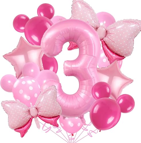 20 PCS Geburtstagsdeko 3 Jahr, 3 Jahr Geburtstag Mädchen, Luftballon 3. Geburtstags, Deko 3. Geburtstags Mädchen, Geeignet für Mädchengeburtstagspartys, Rosa Themenpartys, Babypartys 20 PCS Geburtstagsdeko 3 Jahr, 3 Jahr Geburtstag Mädchen, Luftballon 3. Geburtstags, Deko 3. Geburtstags Mädchen, Geeignet für Mädchengeburtstagspartys, Rosa Themenpartys, Babypartys von DIELIANHUA