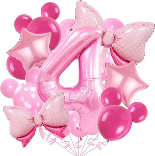 20 PCS Geburtstagsdeko 4 Jahr, 4 Jahr Geburtstag Mädchen, Luftballon 4. Geburtstags, Deko 4. Geburtstags Mädchen, Geeignet für Mädchengeburtstagspartys, Rosa Themenpartys, Babypartys 20 PCS Geburtstagsdeko 4 Jahr, 4 Jahr Geburtstag Mädchen, Luftballon 4. Geburtstags, Deko 4. Geburtstags Mädchen, Geeignet für Mädchengeburtstagspartys, Rosa Themenpartys, Babypartys von DIELIANHUA