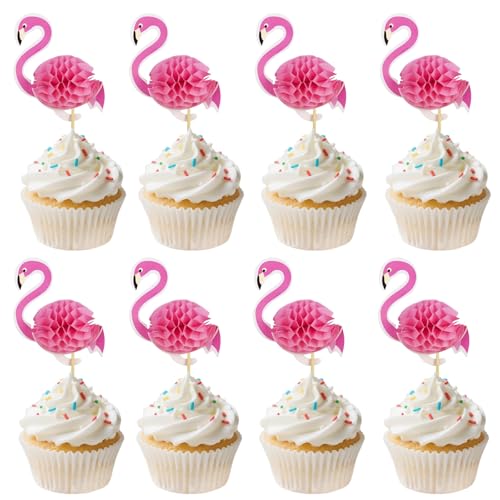 24 PCS Flamingo Tortendeko, 3D Flamingo Torten Topper, Flamingos Cupcake Topper, Flamingos Cake Toppers, Geeignet Für Sommer-Strand-Mottopartys, Hawaii-Mottopartys 24 PCS Flamingo Tortendeko, 3D Flamingo Torten Topper, Flamingos Cupcake Topper, Flamingos Cake Toppers, Geeignet Für Sommer-Strand-Mottopartys, Hawaii-Mottopartys von DIELIANHUA